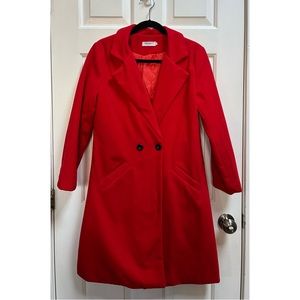 [FreeStyle!] Red Double Breasted Coat